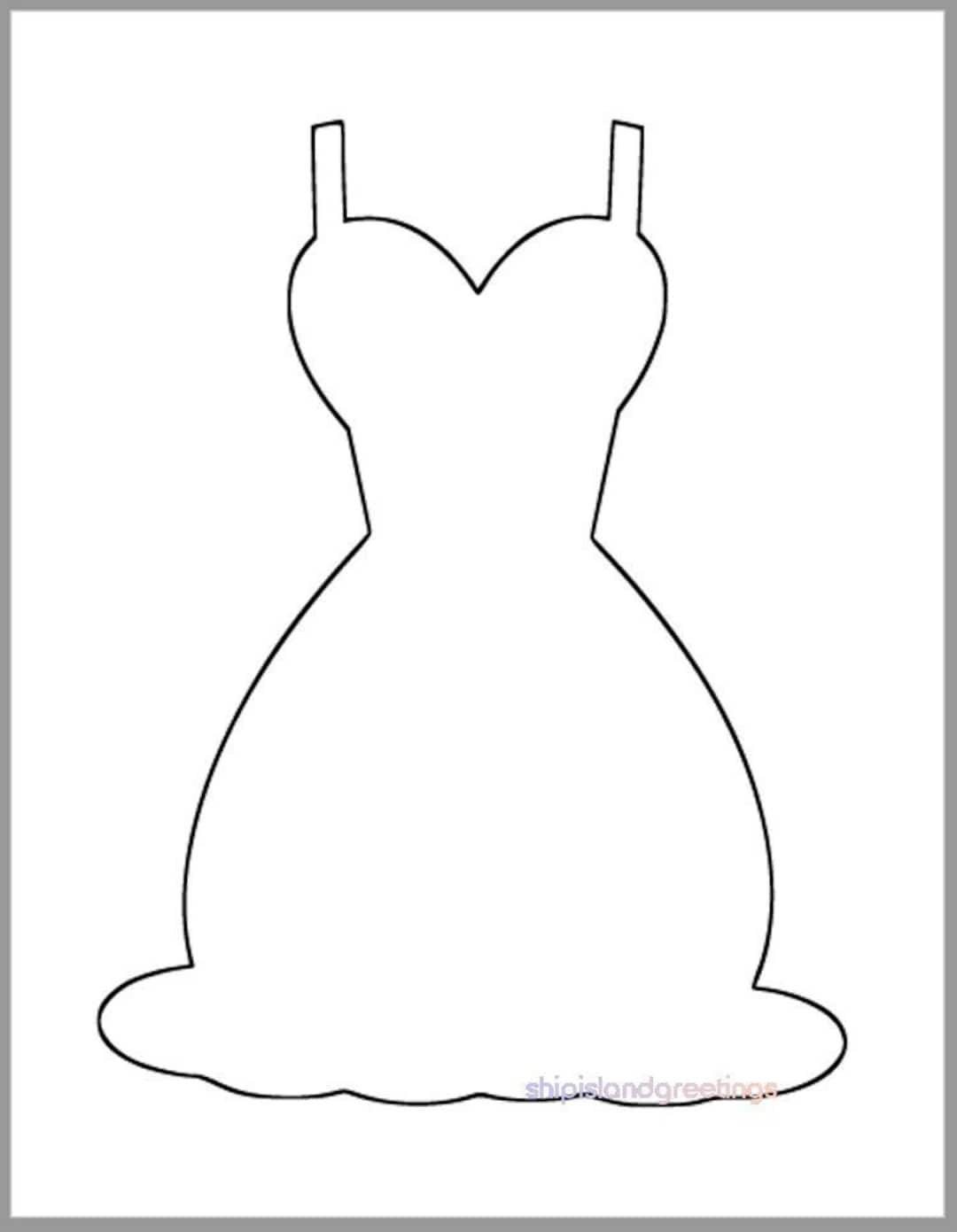 Dress Outline Template