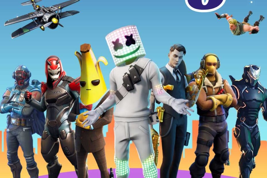 Editable Fortnite Birthday Party Invitation Template Super Invite