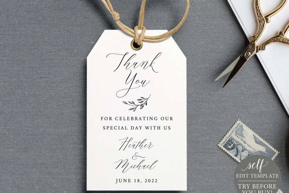Editable Free Printable Wedding Favor Tags Template Printable Templates