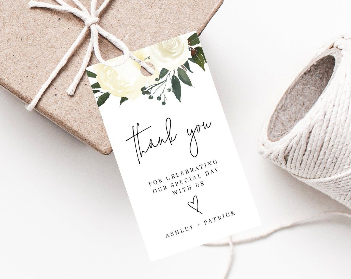 Editable Free Printable Wedding Favor Tags Template Printable Templates