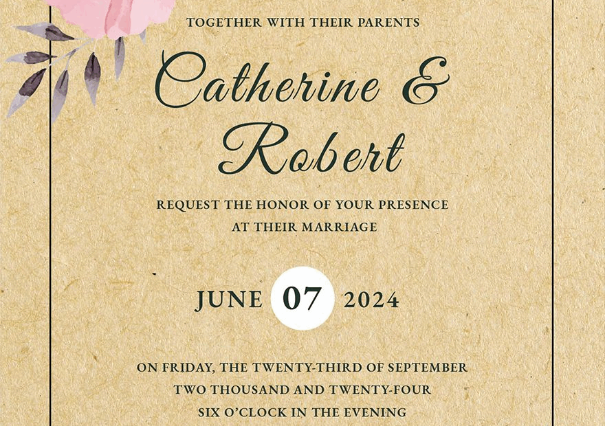 Editable Wedding Invitation Templates In Word To Download
