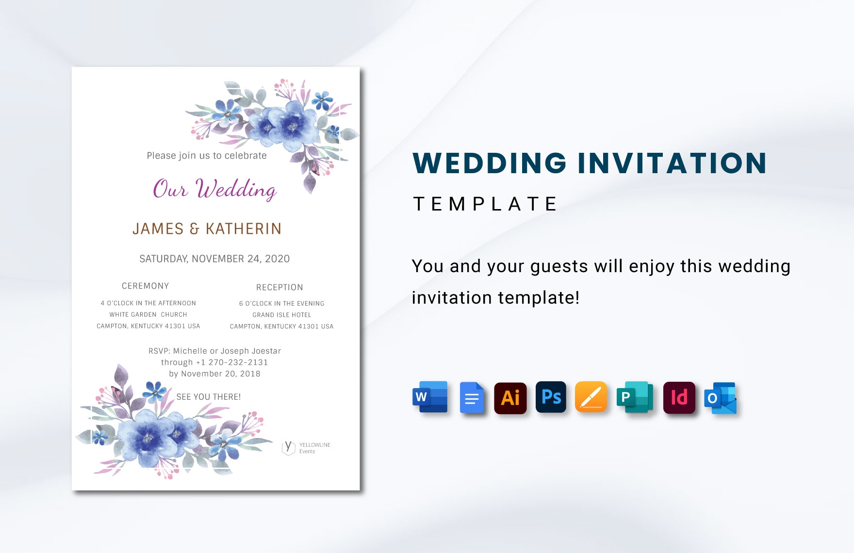 Editable Wedding Invitation Templates In Word To Download