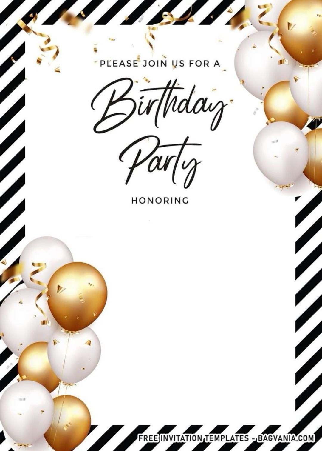Elegant Birthday Invitation Template