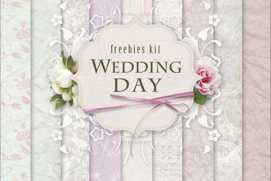 Elegant Wedding Day Freebies Kit