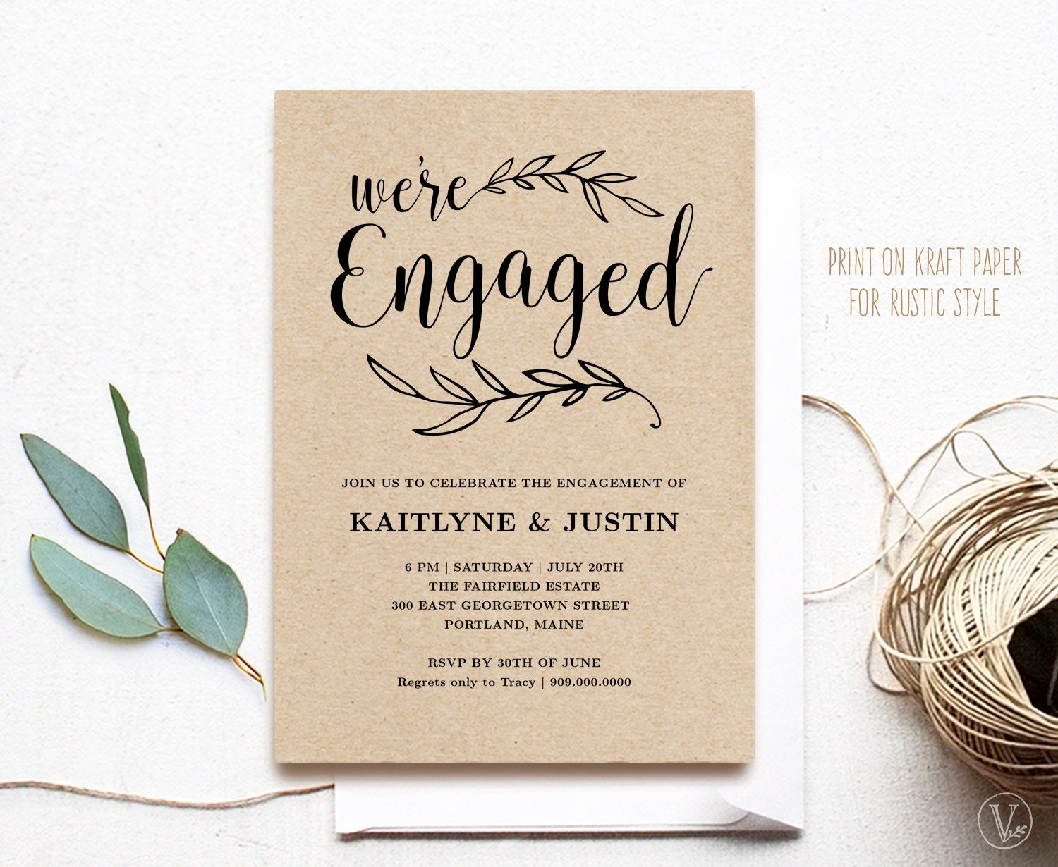 Engagement Invitation Template Printable Engagement Party 