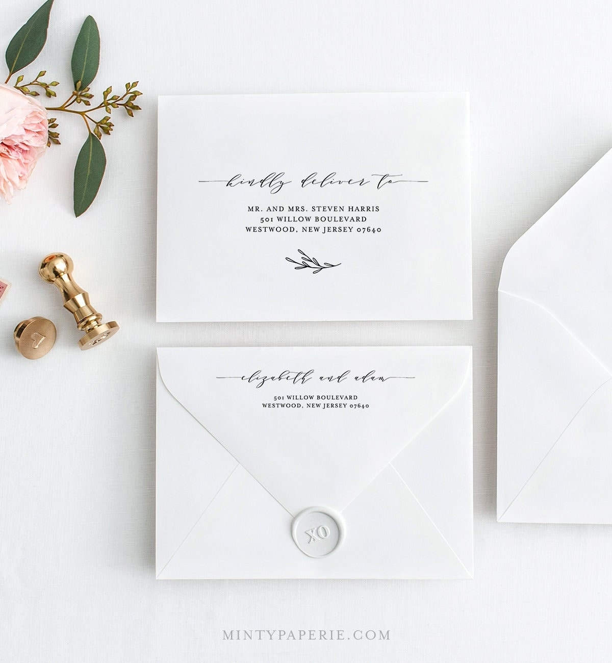 Envelope Address Template Printable Wedding Envelope Template 