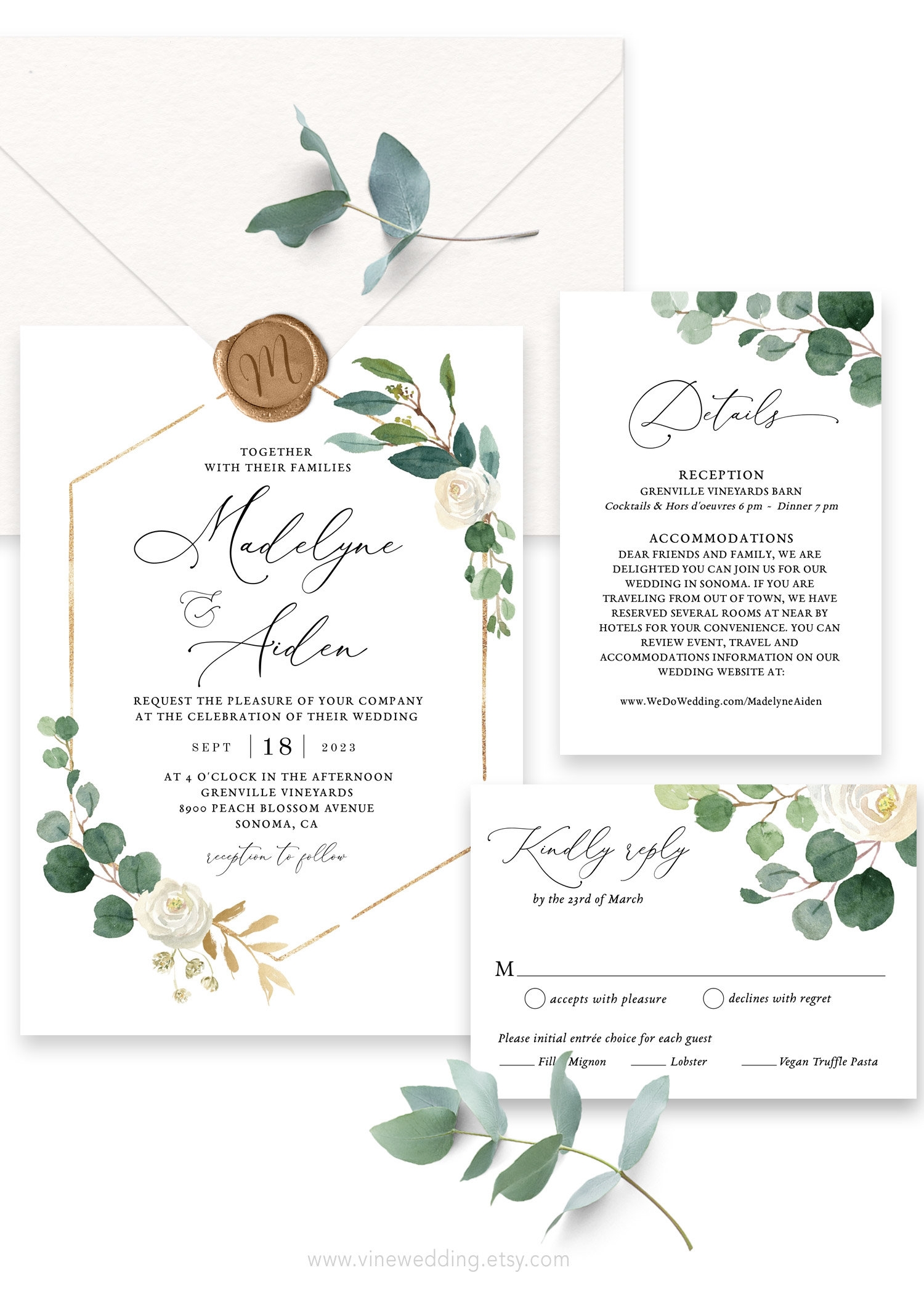 Etsy Printable Wedding Invitations
