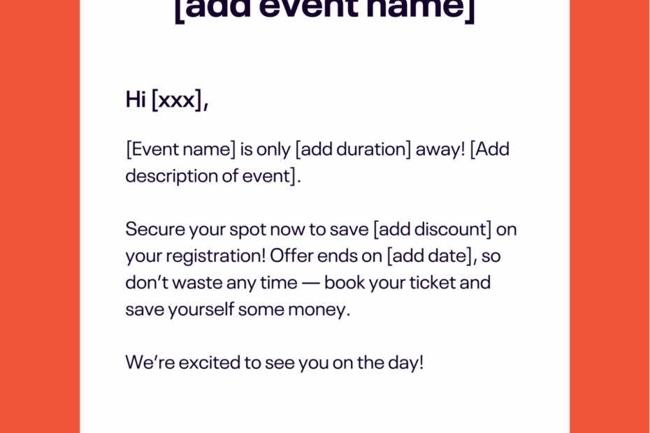 Event Invitation Email Examples And Templates To Boost Sales