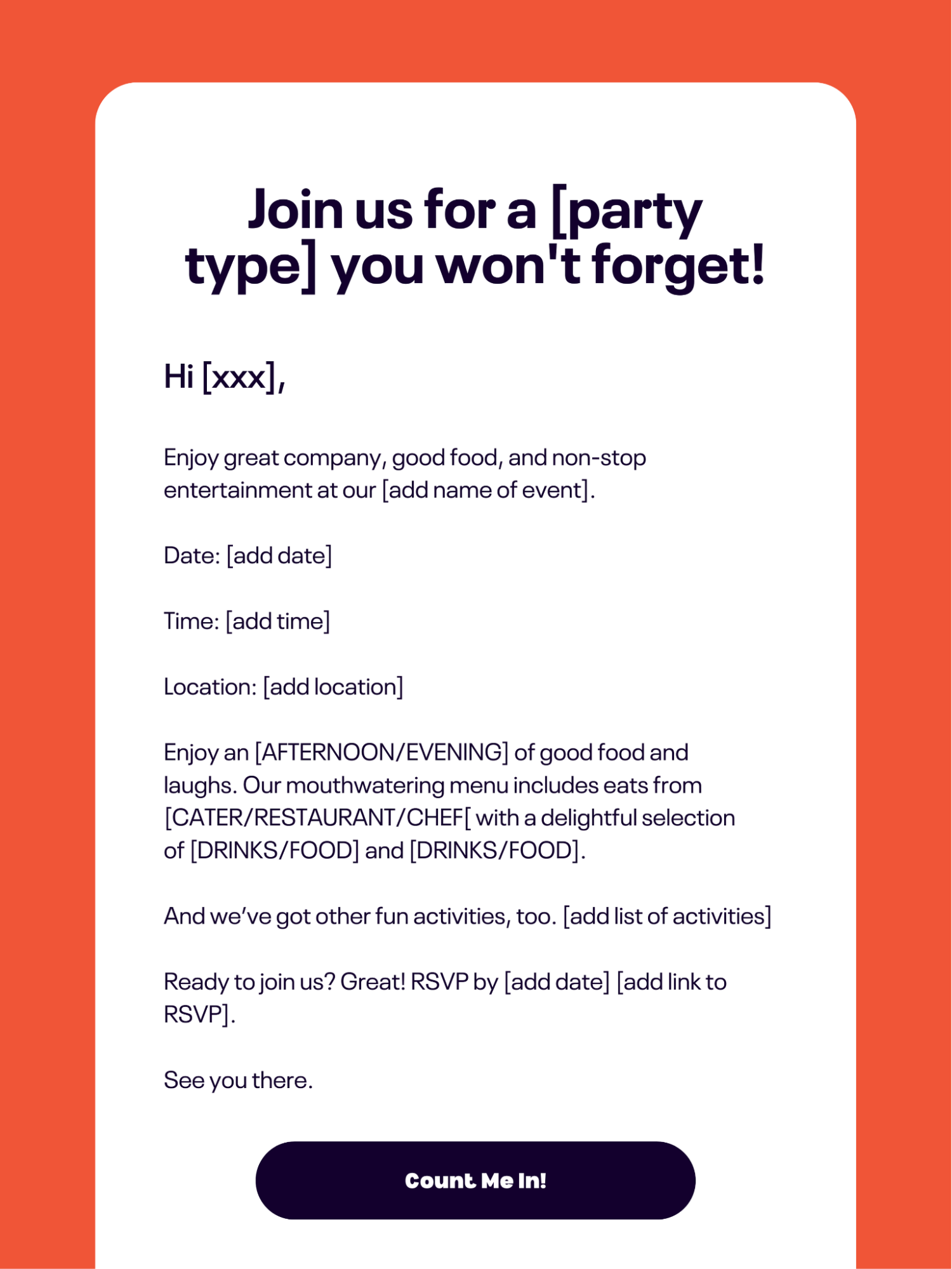 Event Invitation Email Examples And Templates To Boost Sales