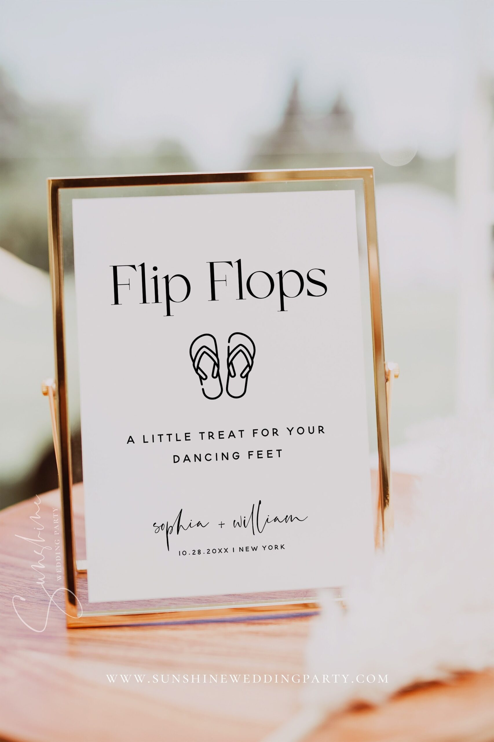 Flip Flops Sign Template Wedding Signs Printable Flip Flops 