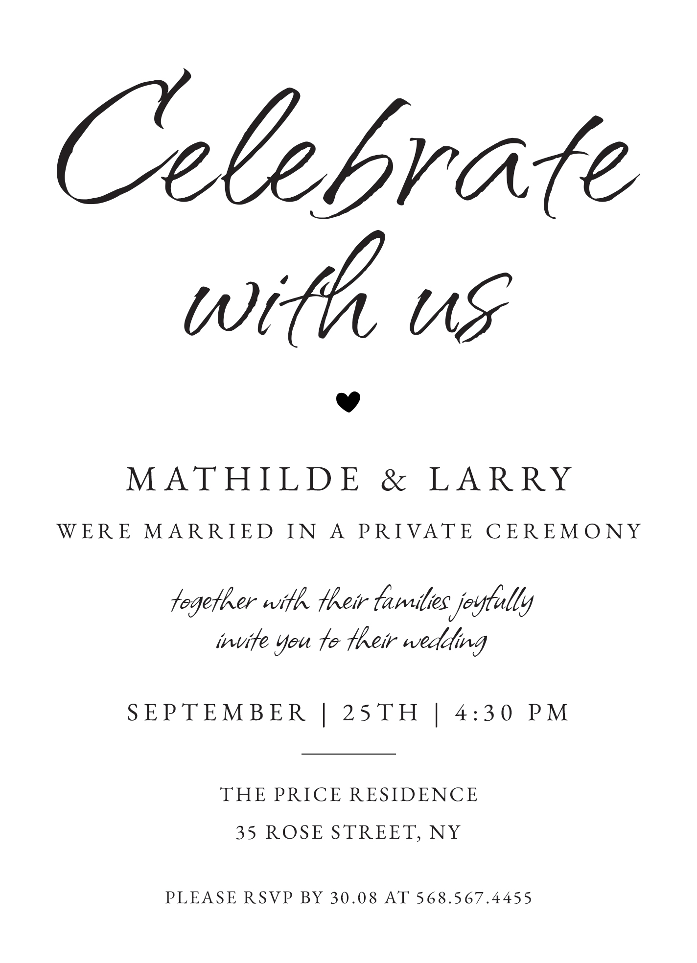 Formal Wedding Invitation Free Google Docs Template Gdoc io