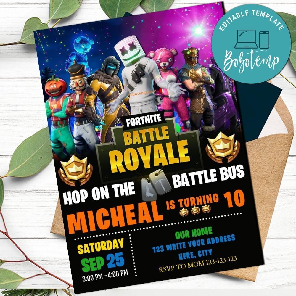 Fortnite Funkcje Invitation Design