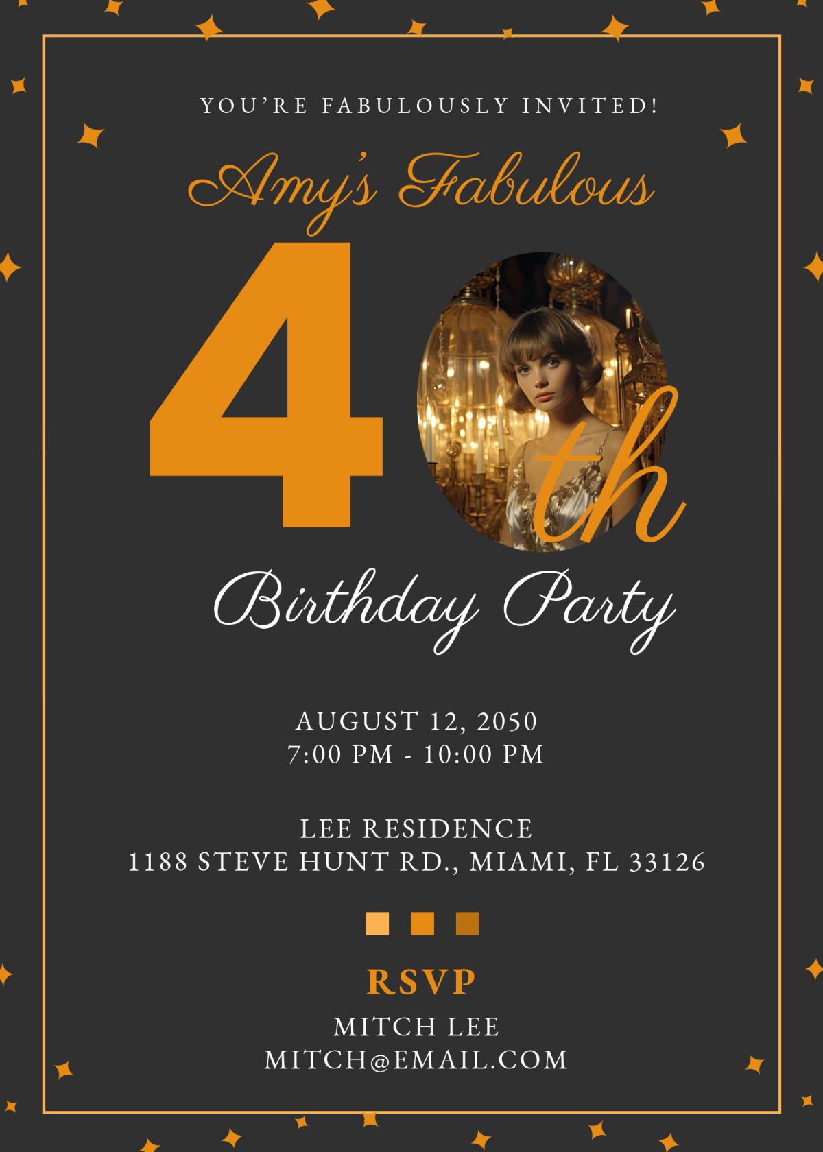 Free 40Th Birthday Invitation Templates Editable And Printable