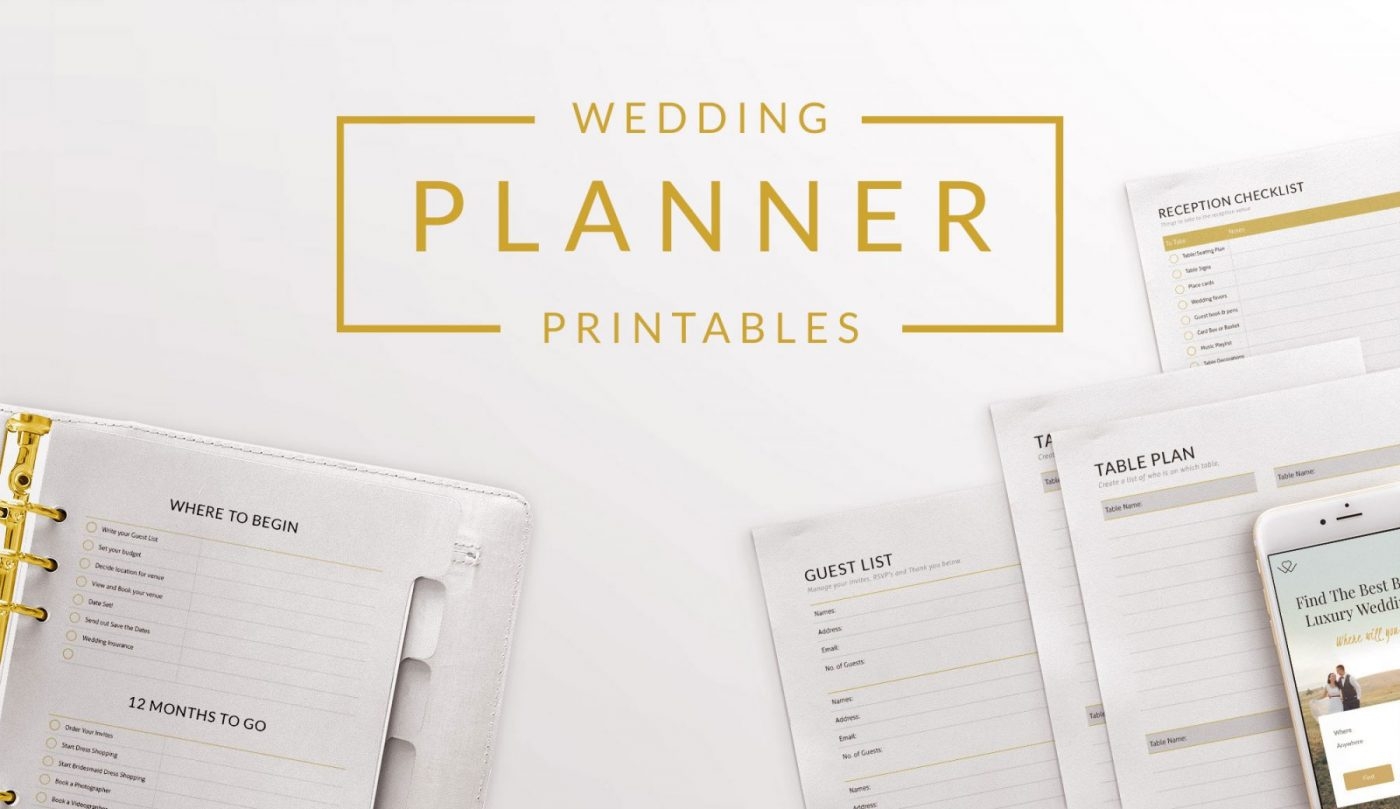 Free 90 Page Wedding Planning Checklist Printable Timeline