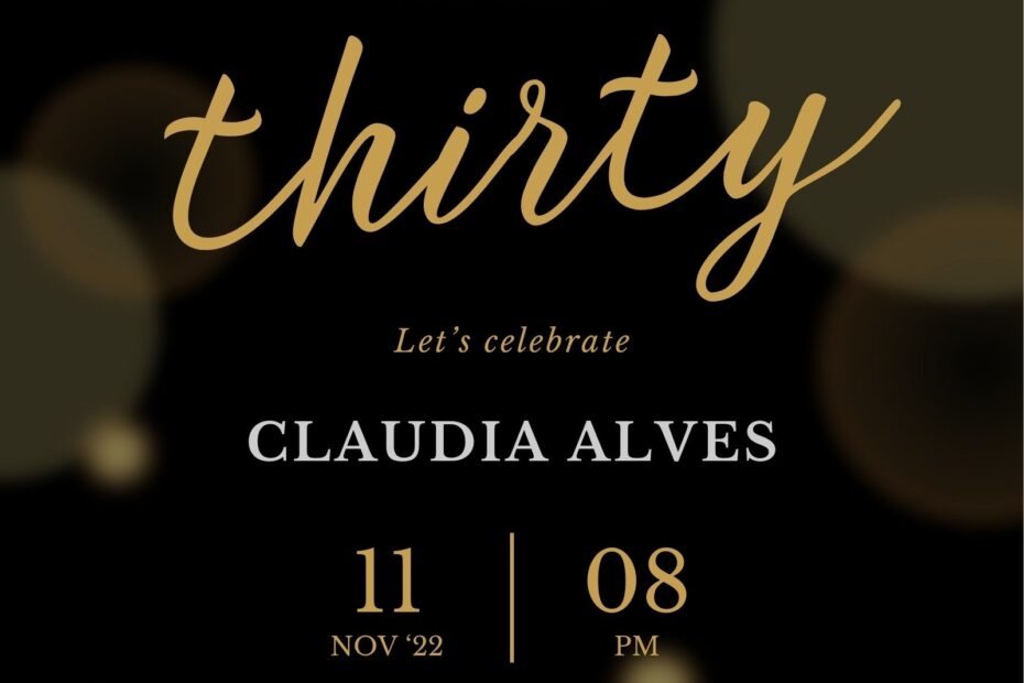 Free And Custom 30th Birthday Invitation Templates Canva