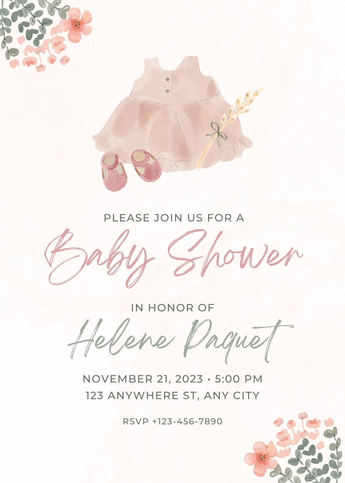 Free And Customizable Baby Shower Templates