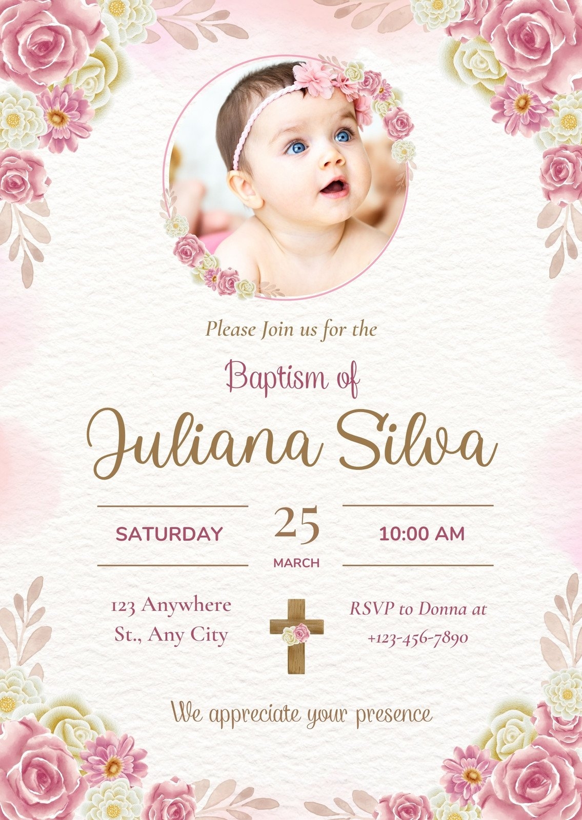 Free And Customizable Christening Templates Canva
