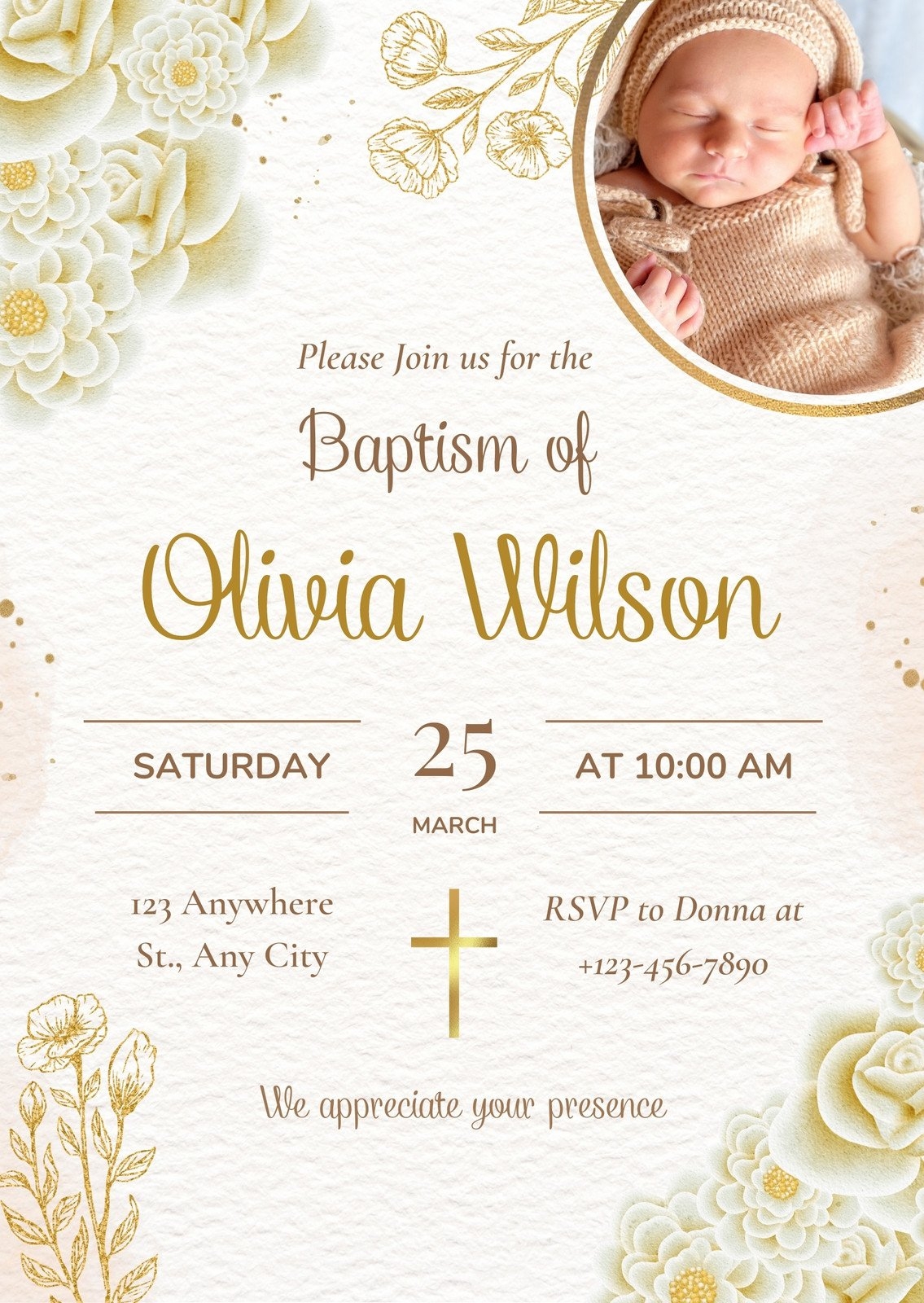 Free And Customizable Christening Templates Canva