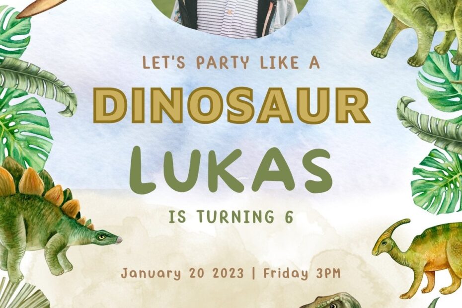 Free And Customizable Dinosaur Templates