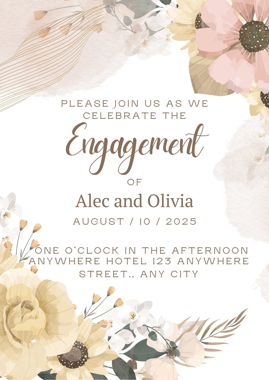 Free And Customizable Engagement Party Templates Canva