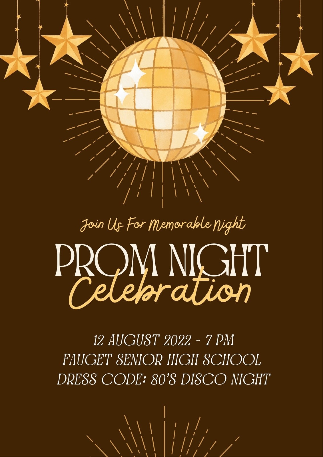 Free And Customizable Prom Templates