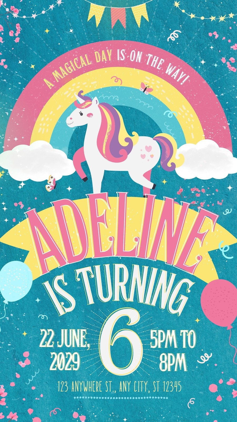 Free And Customizable Unicorn Templates