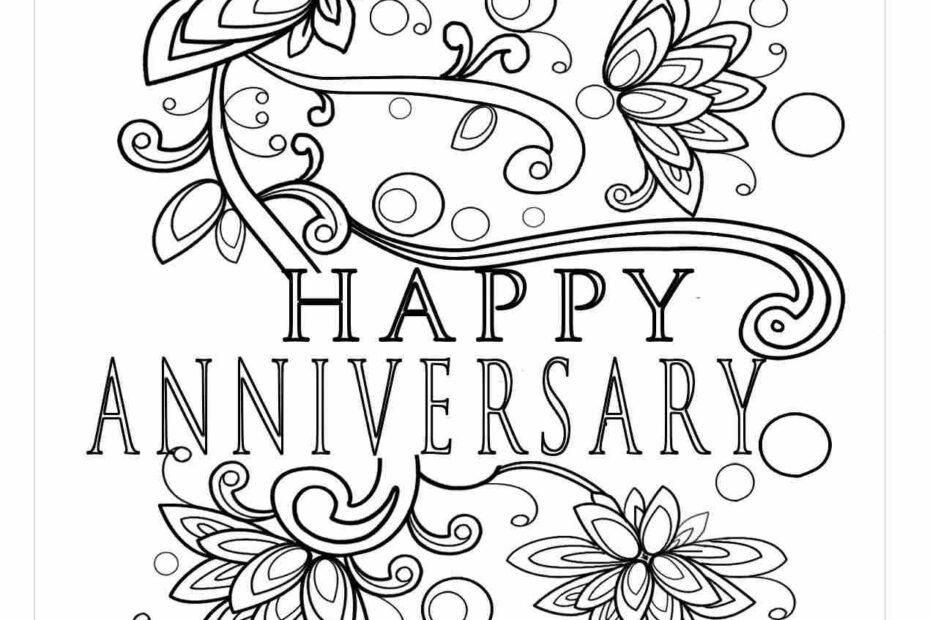 Free Anniversary Coloring Page Coloring Page Printables Kidadl