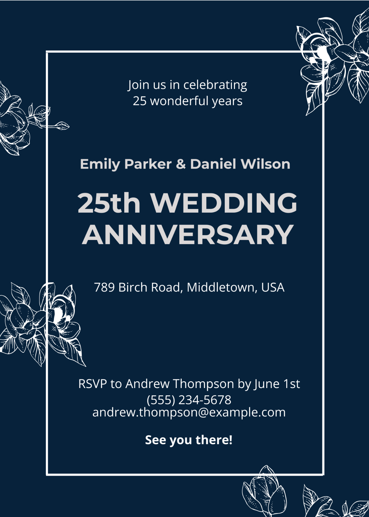 Free Anniversary Invitation Templates Editable And Printable