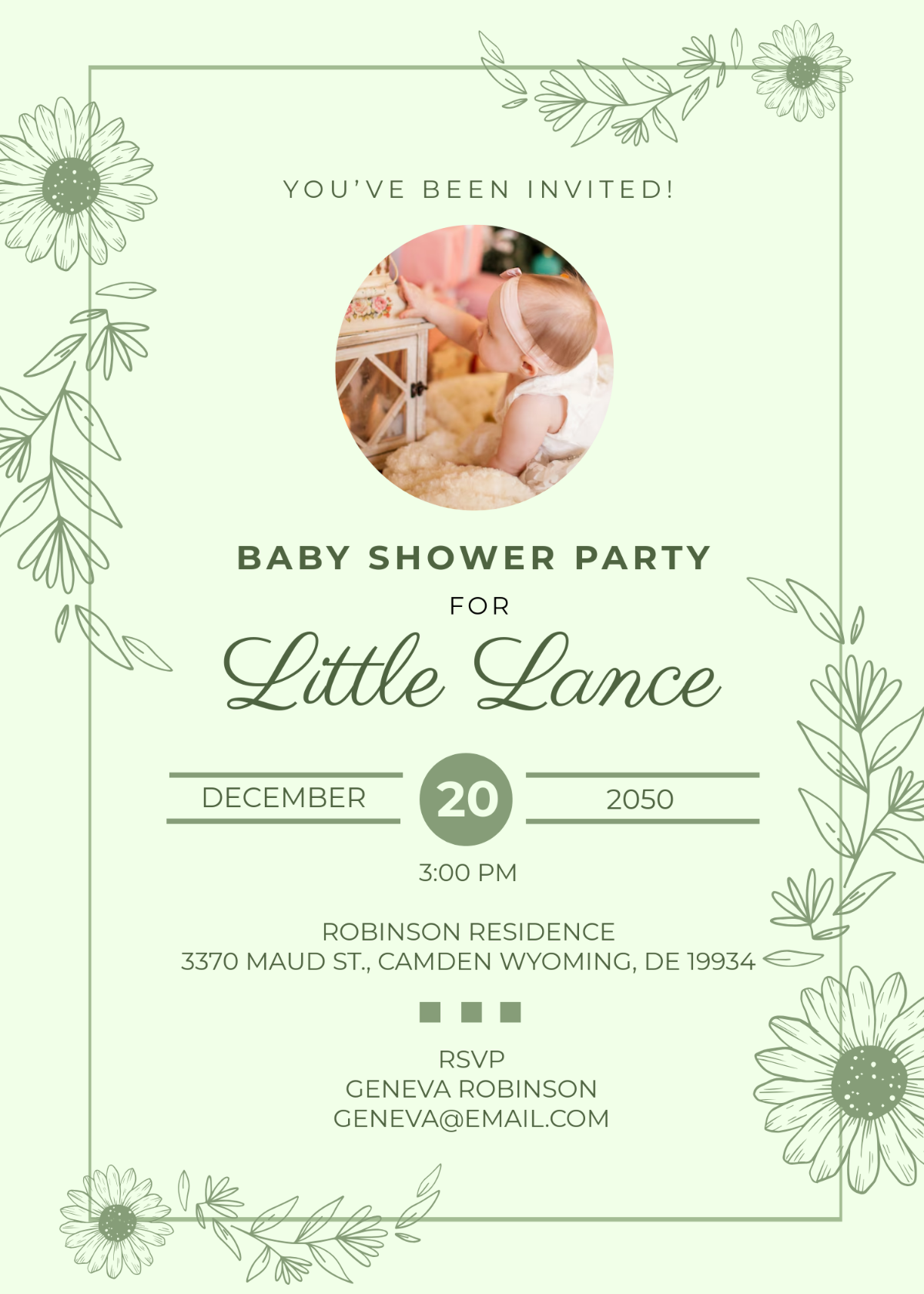 Free Baby Shower Invitation Templates Editable And Printable