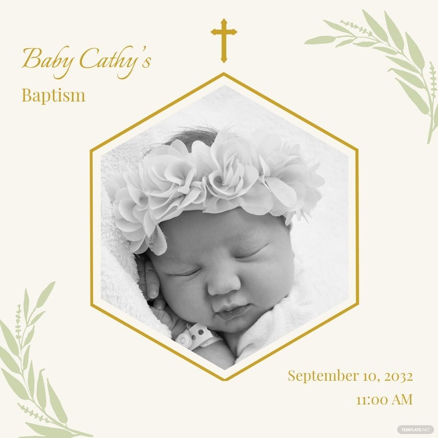 Free Baptism Invitation Templates Editable And Printable