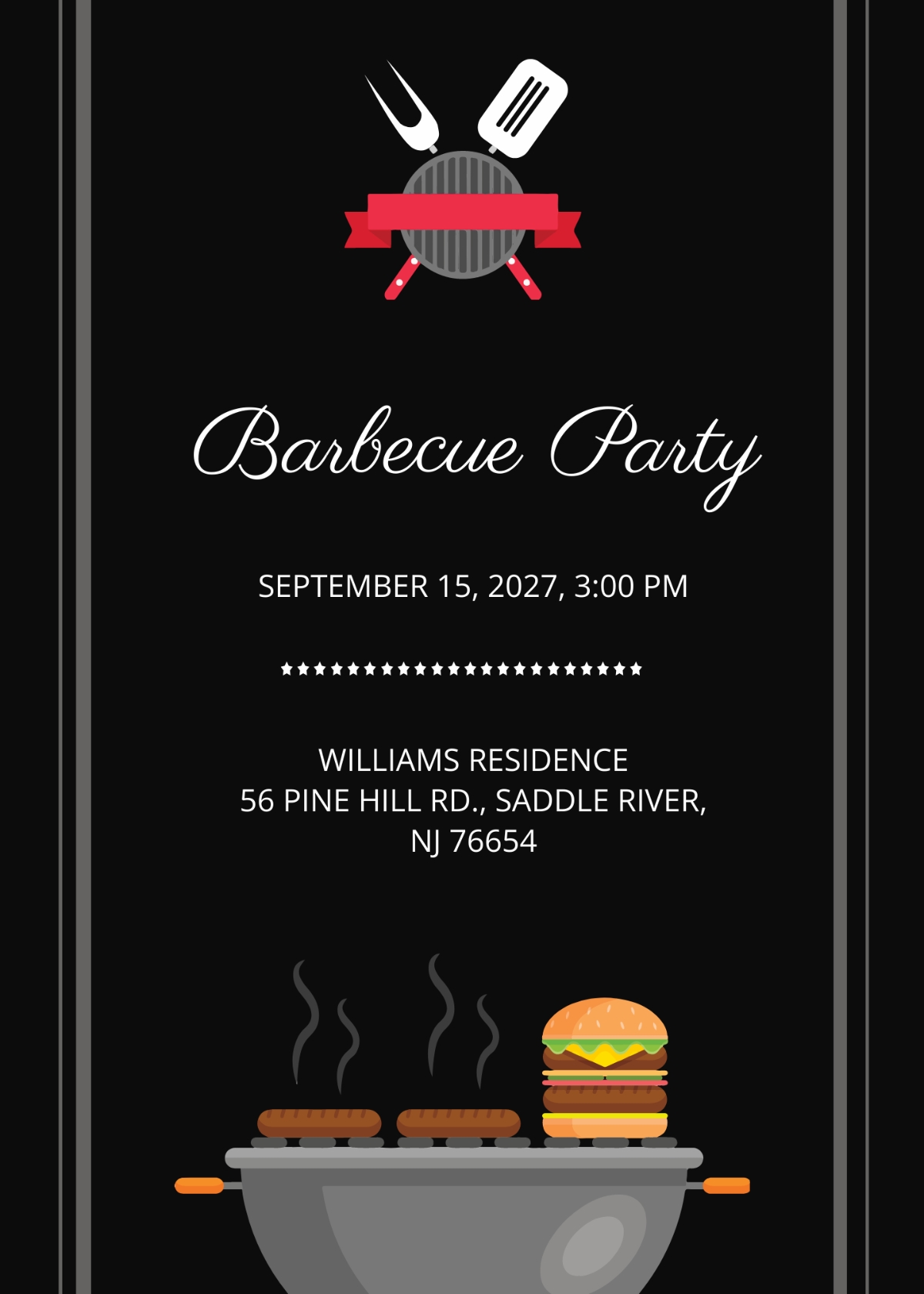 Free Bbq Invitation Templates Editable And Printable
