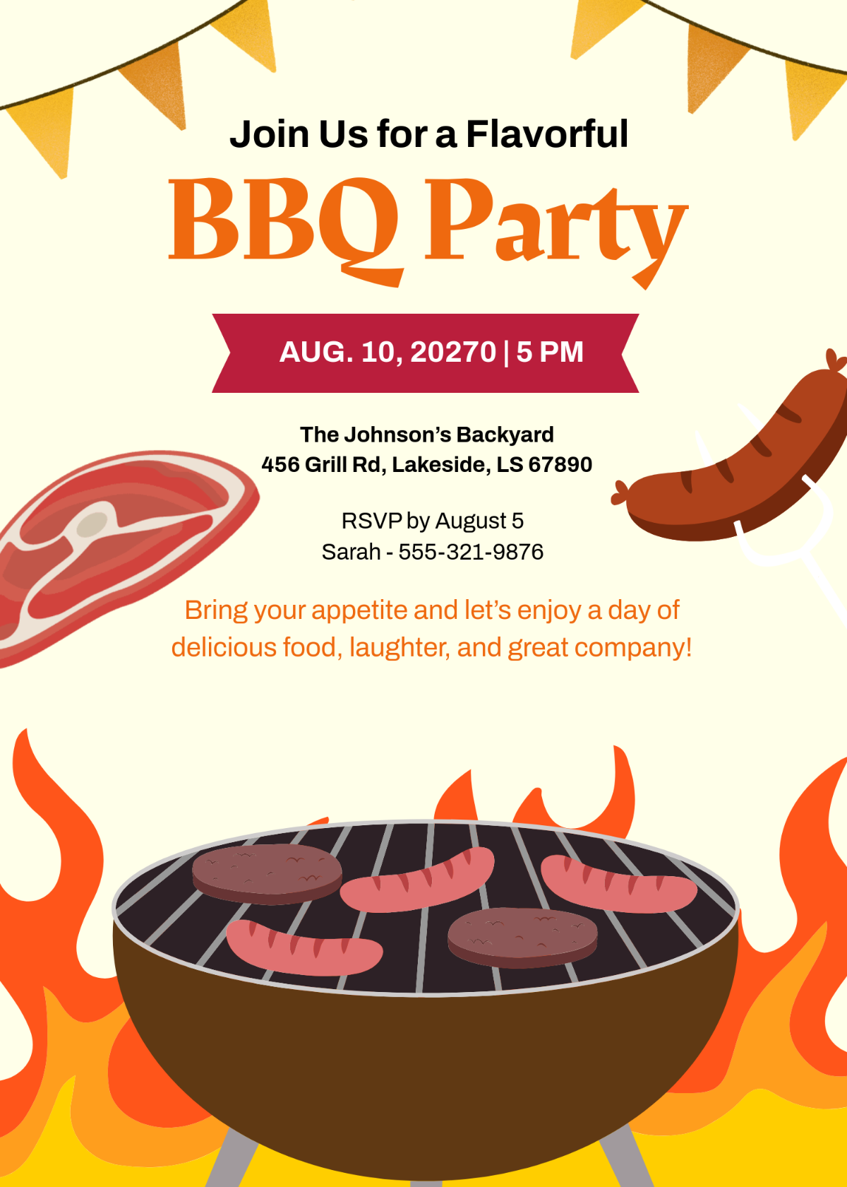 Free Bbq Invitation Templates Editable And Printable