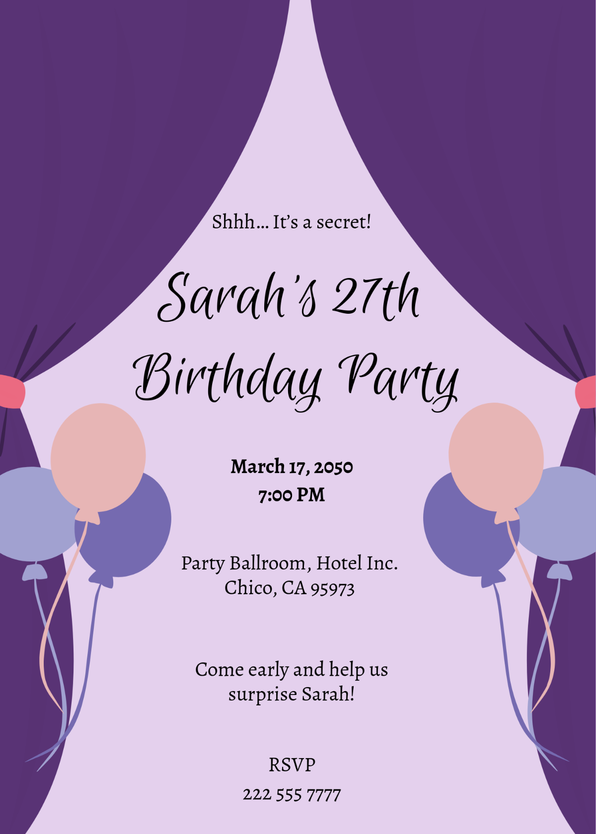 Free Birthday Party Invitation Templates Editable And Printable