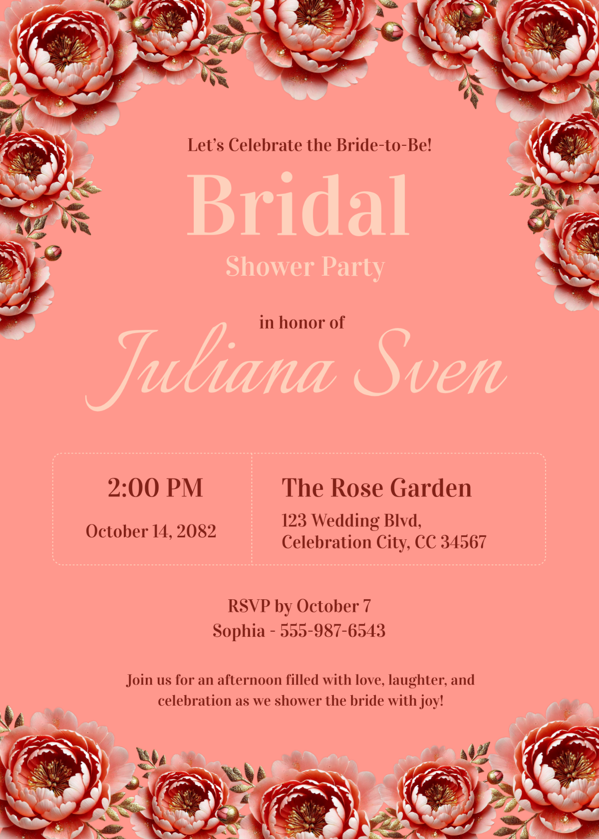 Free Bridal Shower Invitation Templates Editable And Printable