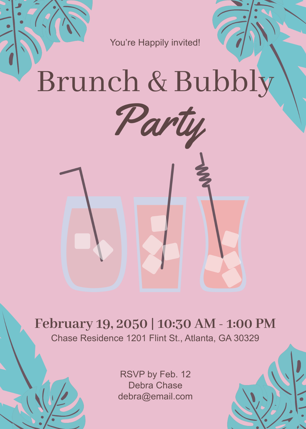 Free Brunch Invitation Templates Editable And Printable