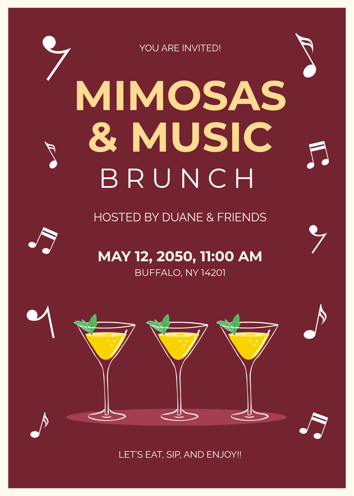 Free Brunch Invitation Templates Editable And Printable