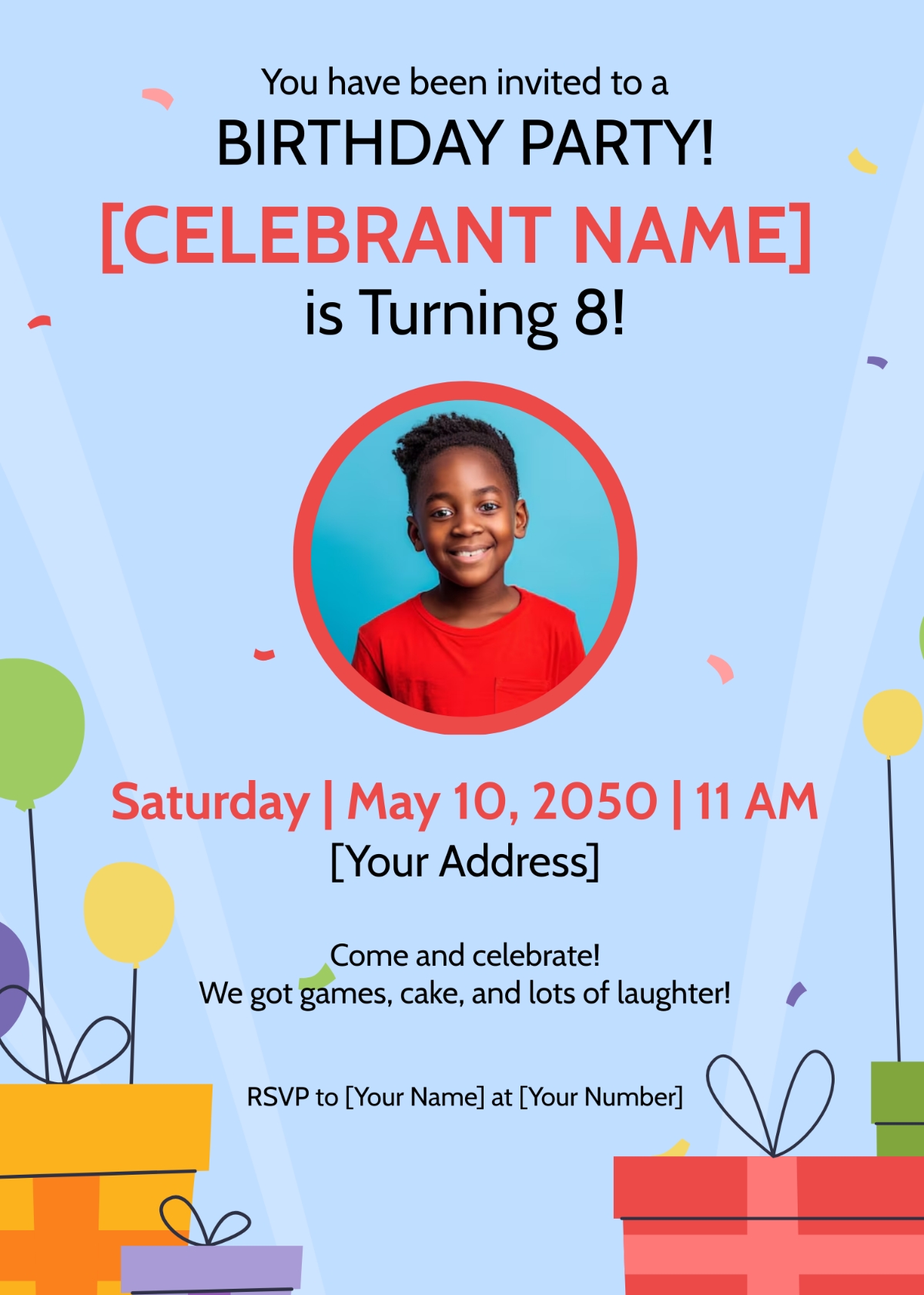 Free Children s Birthday Invitation Template To Edit Online