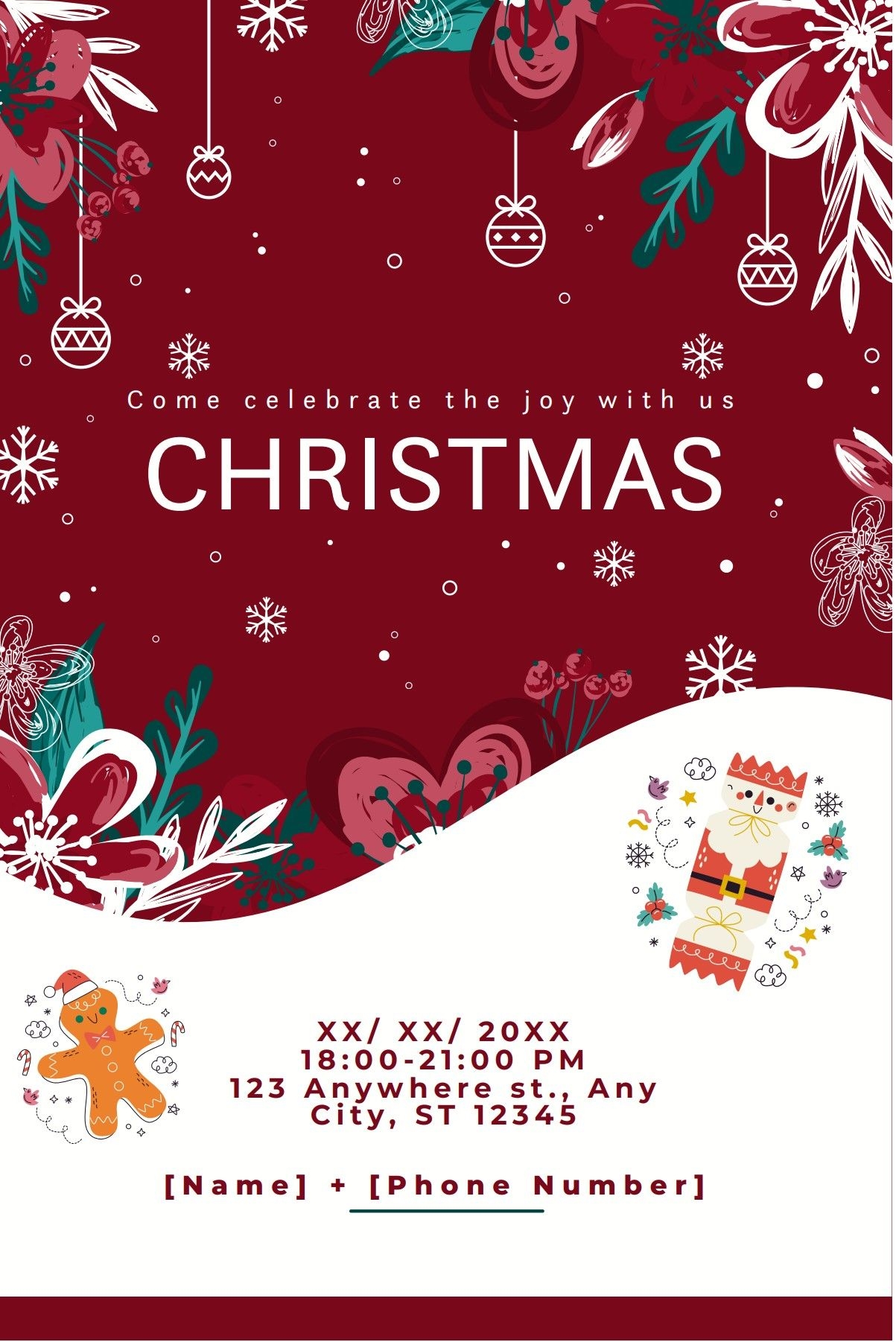 Free Christmas Party Invitation Template PDF Agile