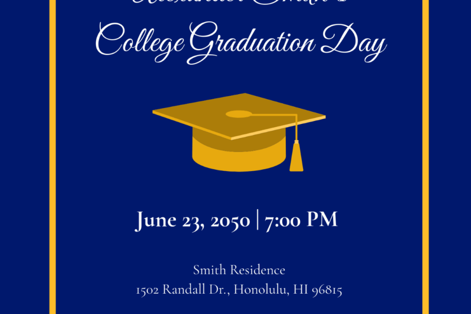 Free Creative Graduation Invitation Template To Edit Online