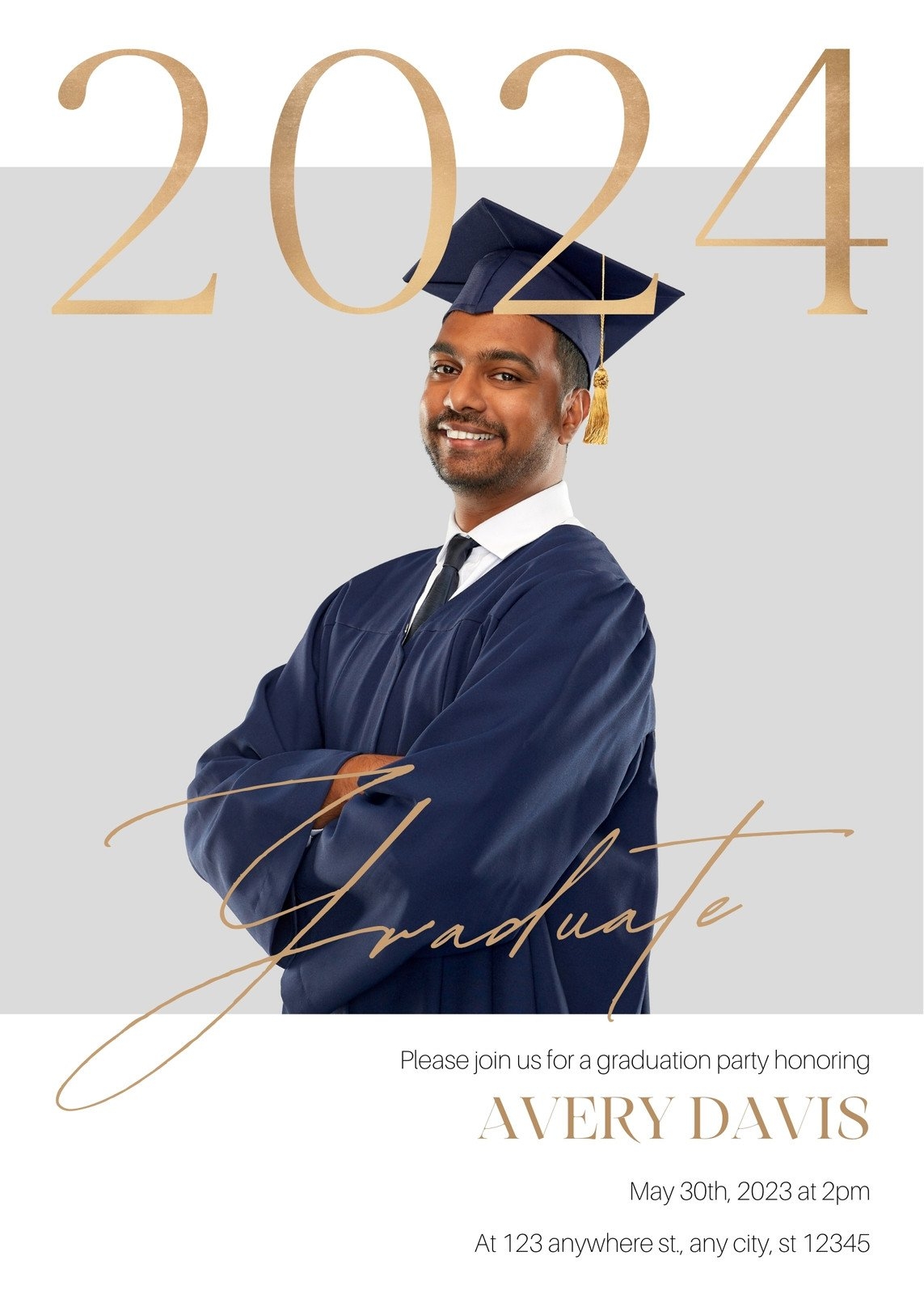 Free Custom Printable Graduation Invitation Templates Canva