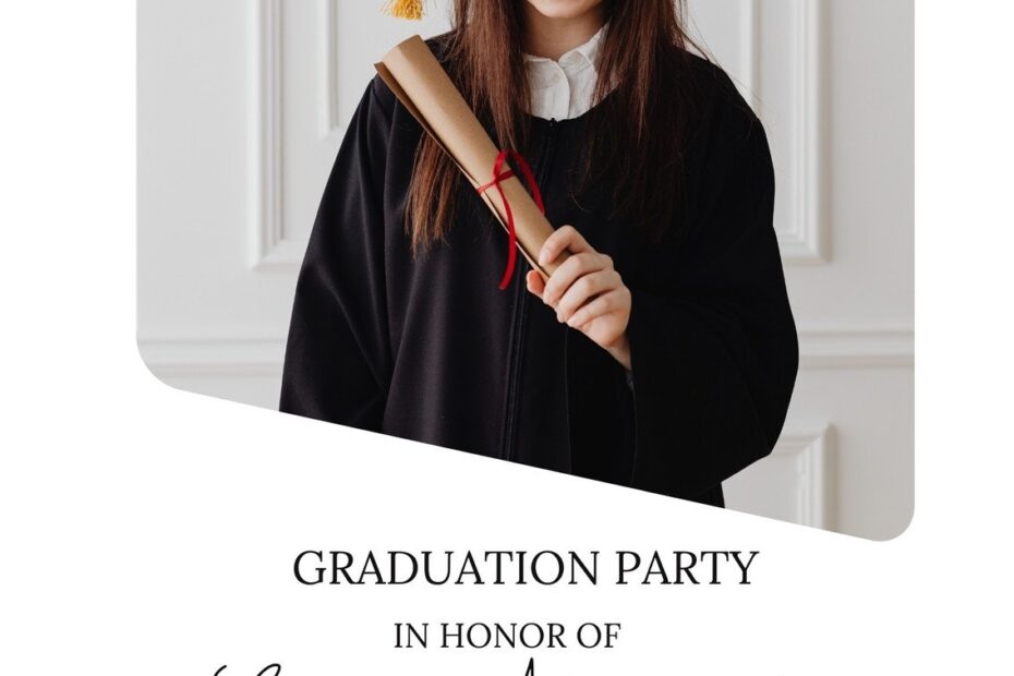 Free Custom Printable Graduation Invitation Templates Canva