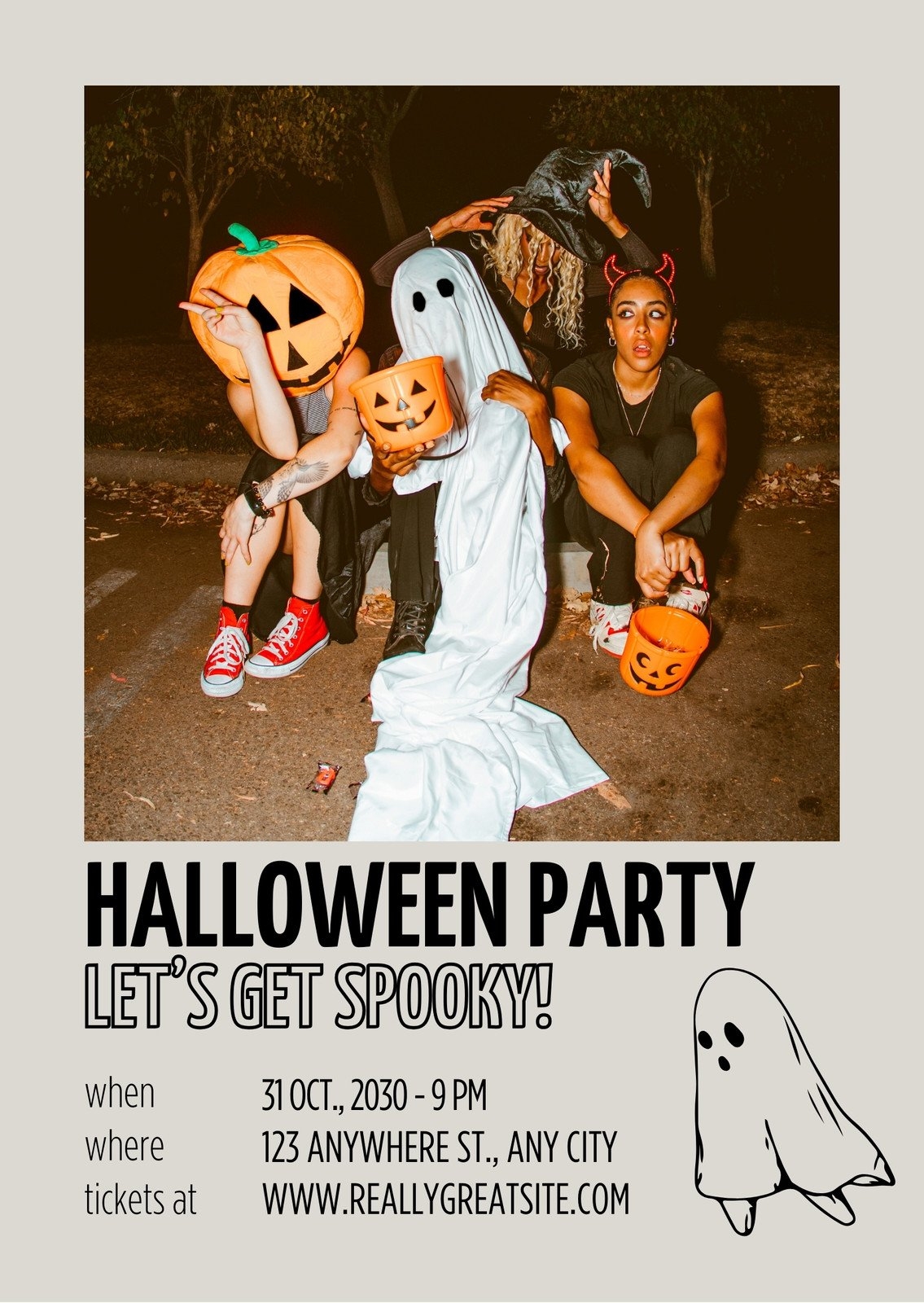 Free Custom Printable Halloween Invitation Templates Canva