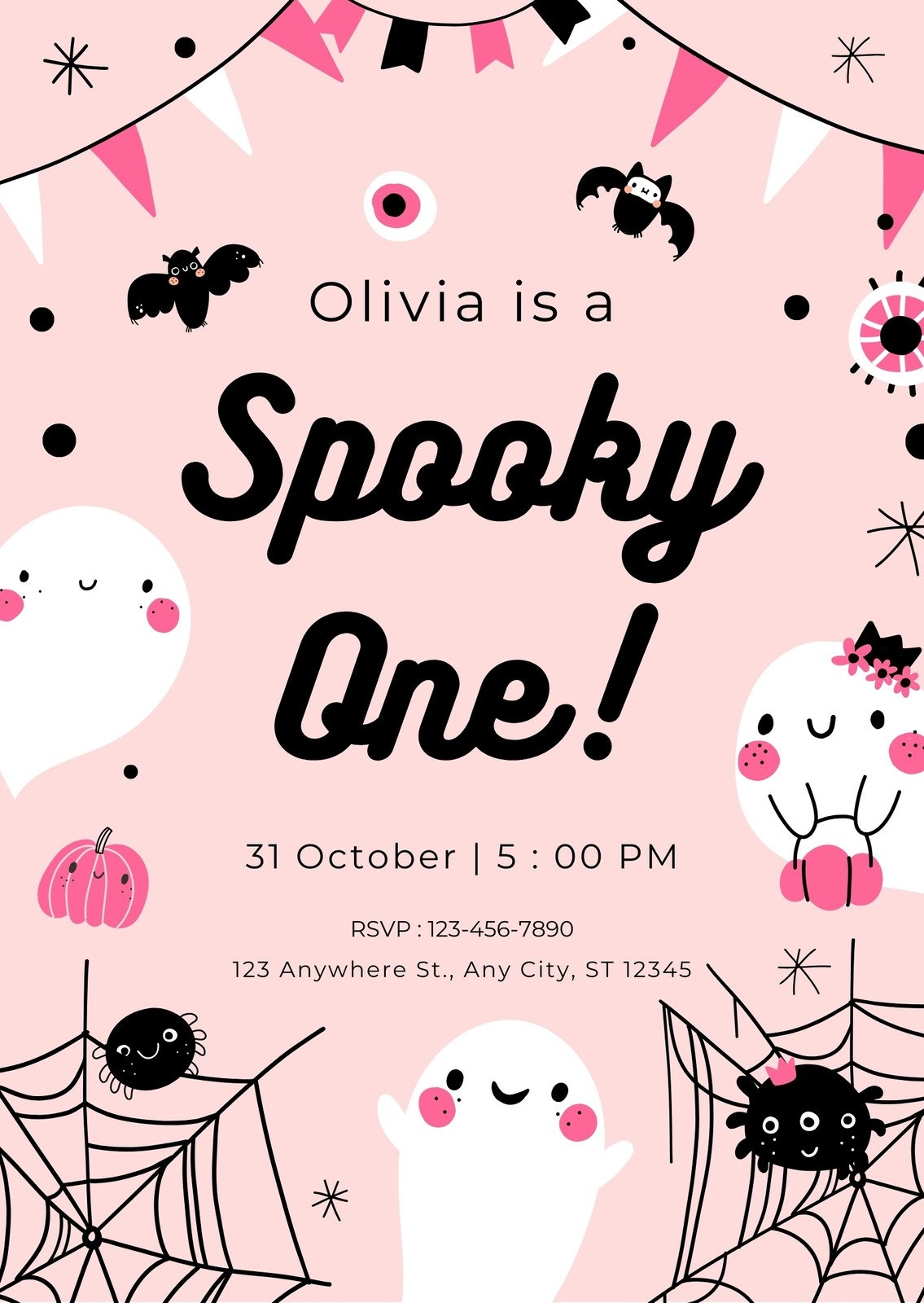 Free Custom Printable Halloween Invitation Templates Canva