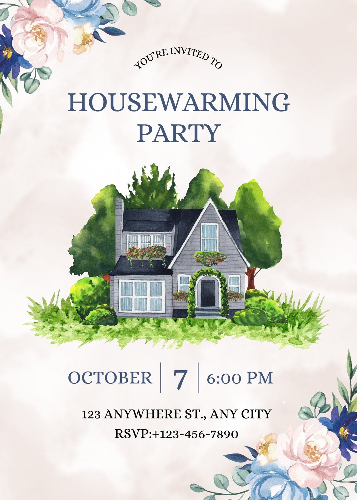 Free Custom Printable Housewarming Invitation Templates Canva