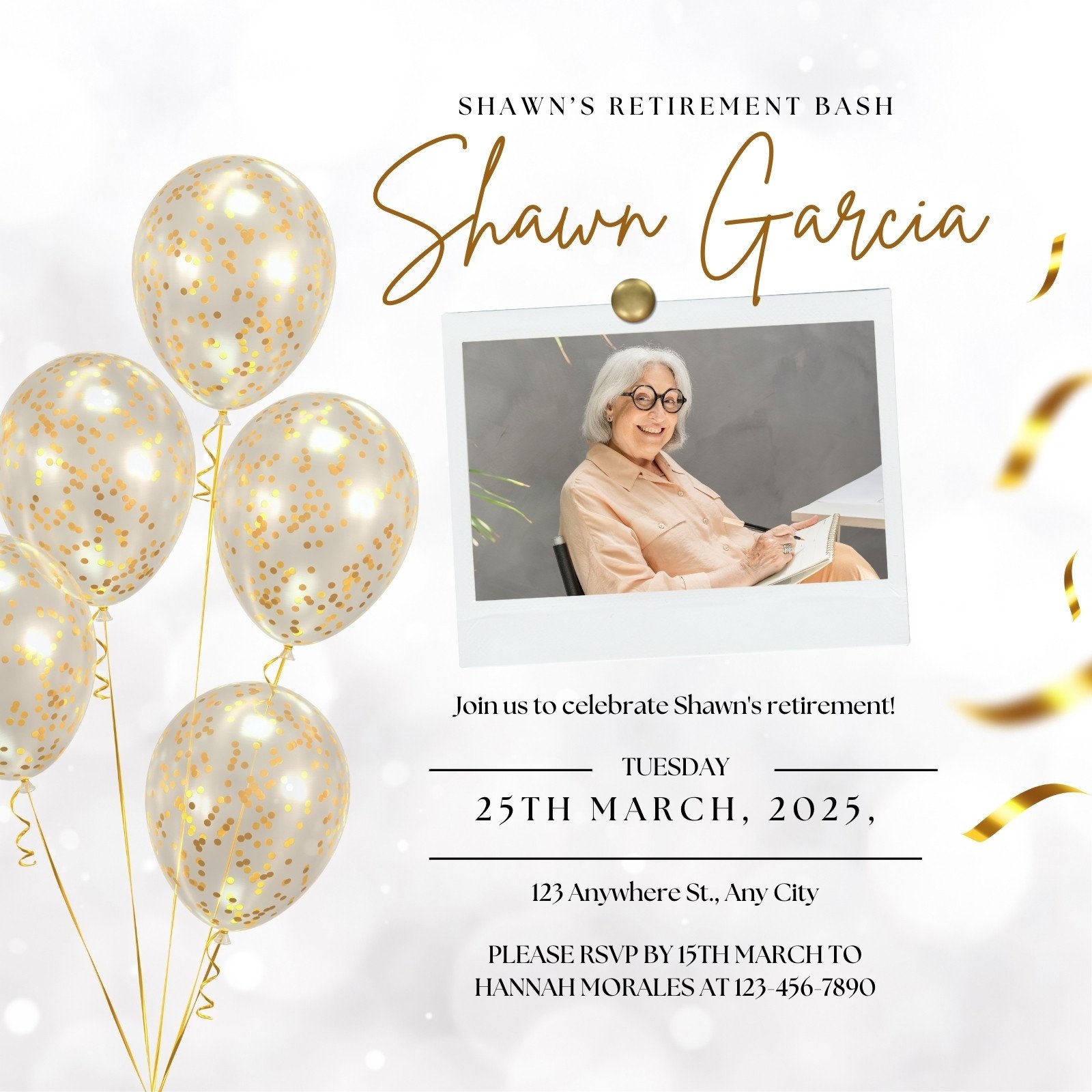 Free Custom Printable Retirement Party Invitation Templates Canva