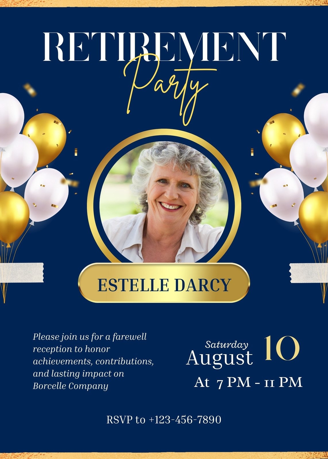 Free Custom Printable Retirement Party Invitation Templates Canva