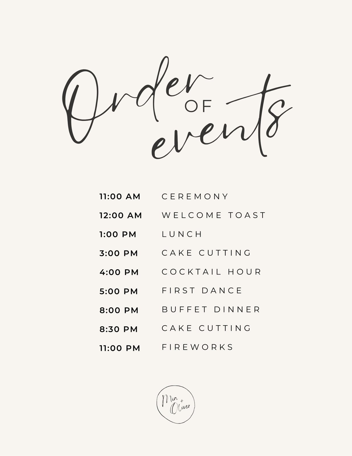 Free Custom Printable Wedding Timeline Planner Templates Canva