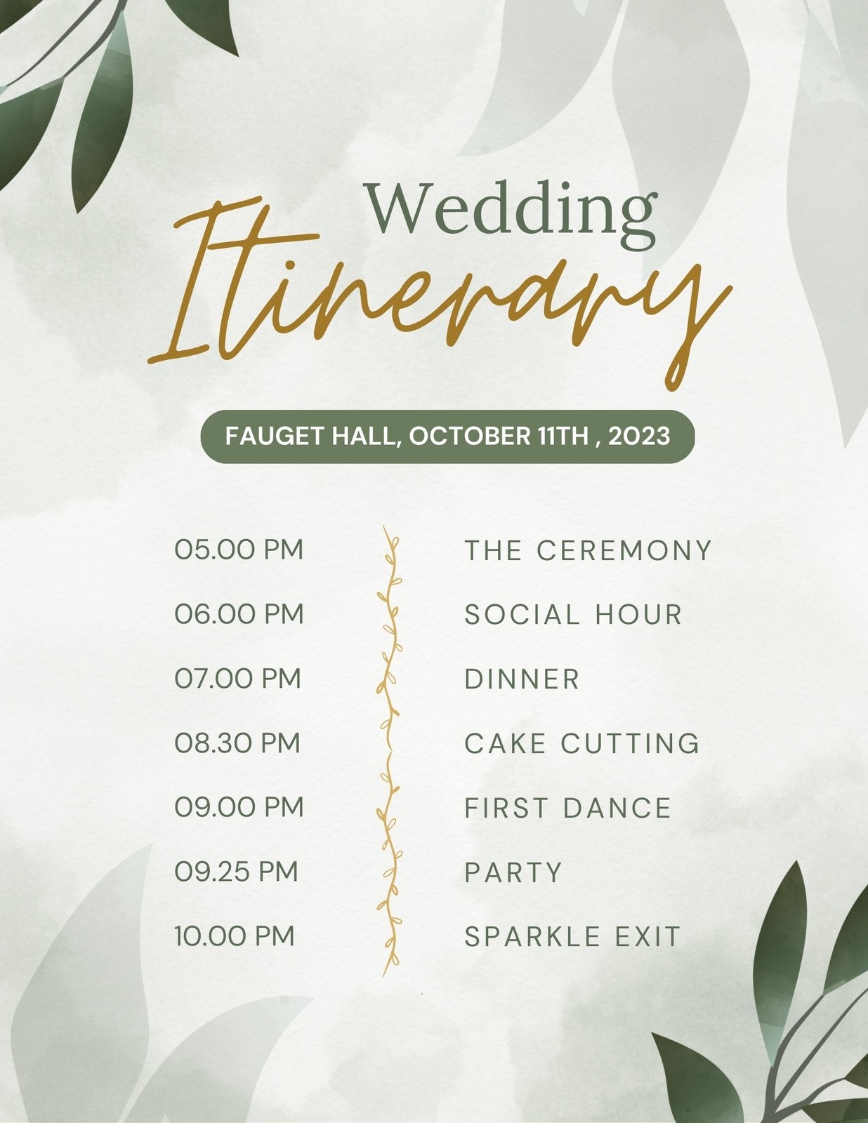 Free Custom Printable Wedding Timeline Planner Templates Canva