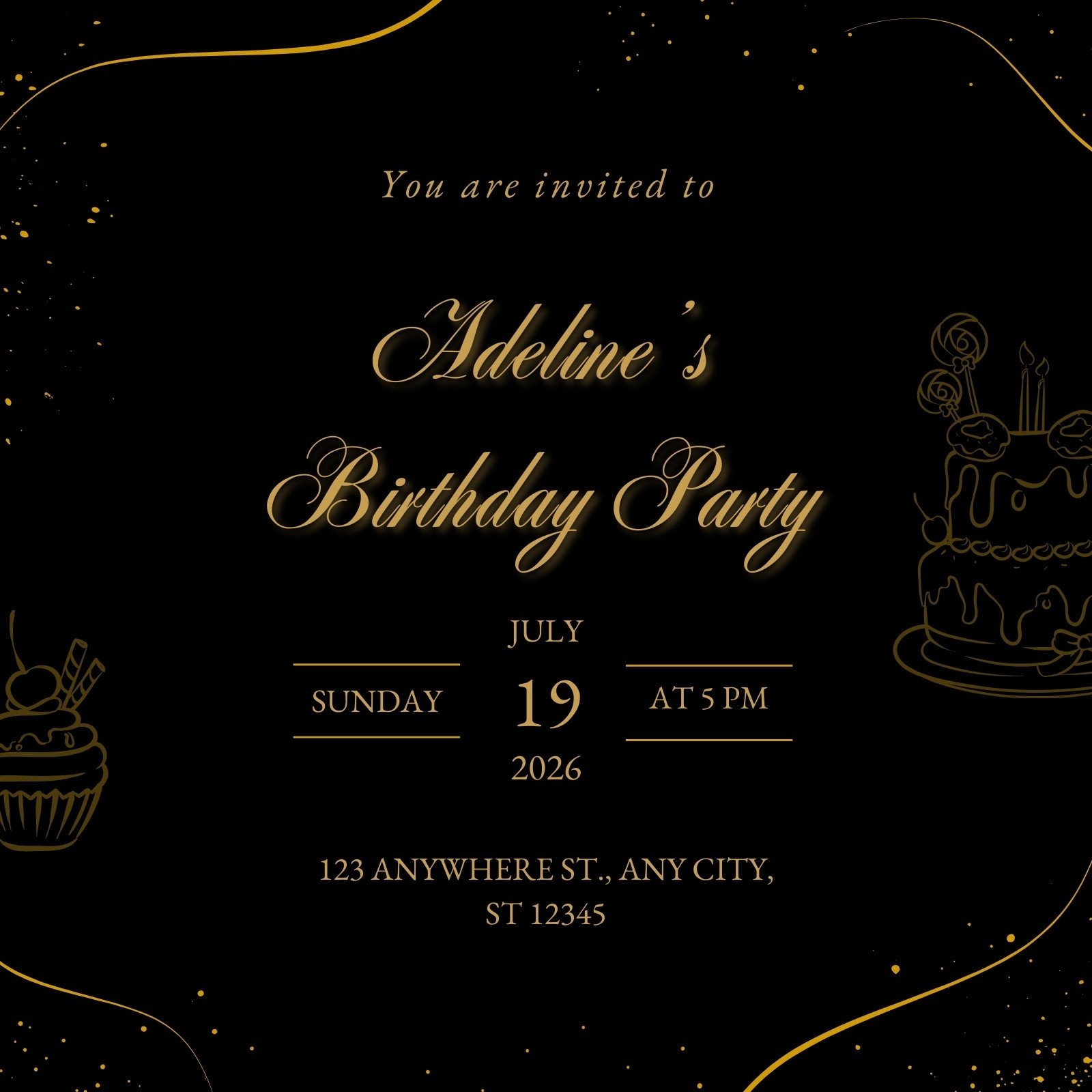 Free Customizable Virtual Invitation Templates Canva