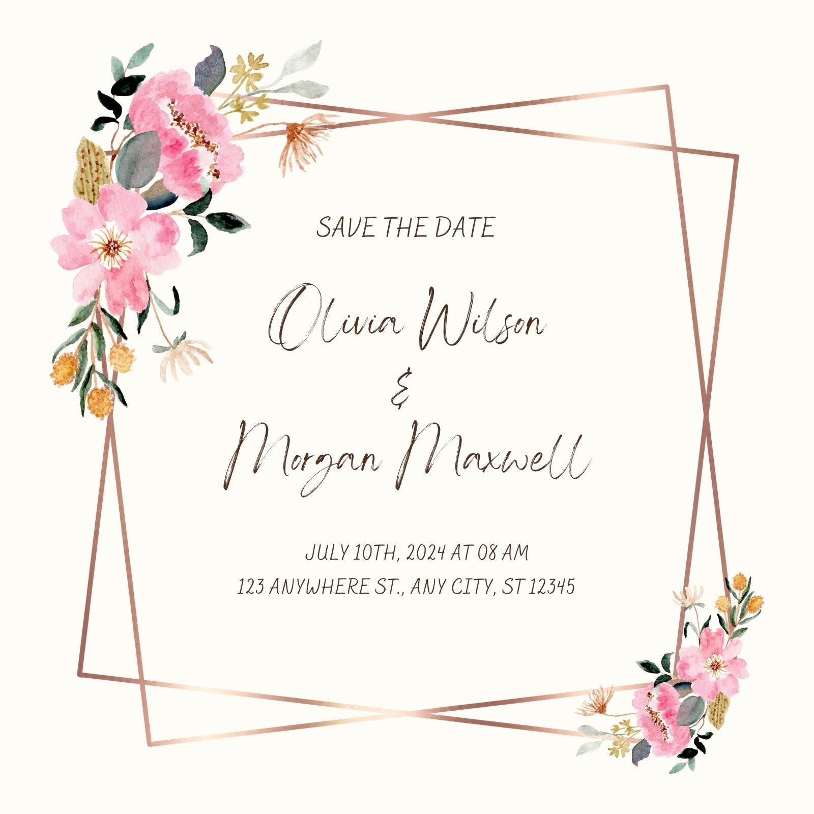 Free Customizable Virtual Wedding Invitation Templates Canva